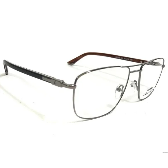 Chris Craft Eyeglasses Frames CF1003 03 Brown Gray Silver Square 56-18-145 - Picture 2 of 11